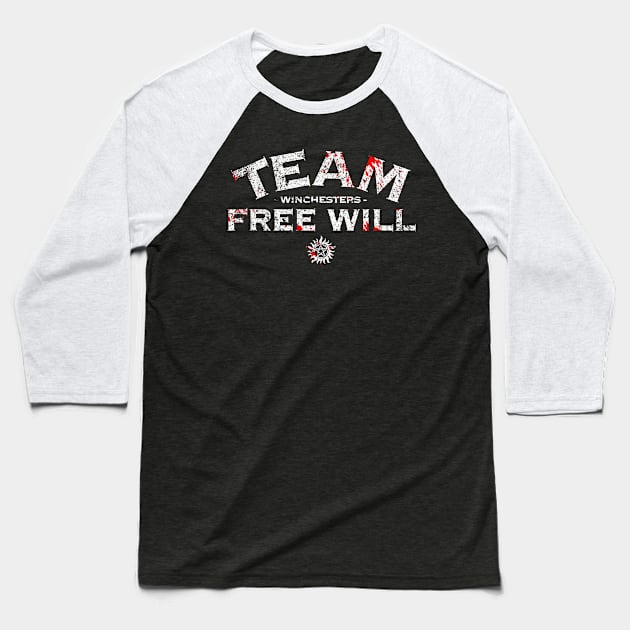 Team Free Will Baseball T-Shirt by HappyLlama